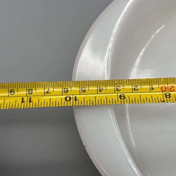 Vintage Glasbake Green Primrose Dream Milk Glass Baking Dish J242 Eight Inch - Picture 5 of 6